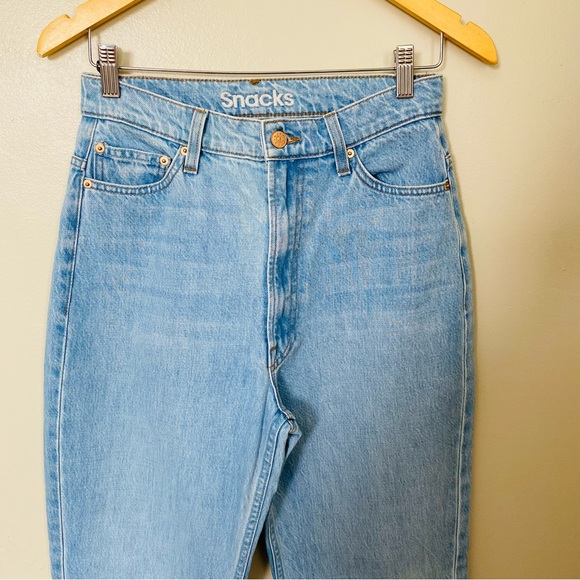 MOTHER Denim SNACKS High Waisted Twizzy Skimp Just A Nibble Light Wash Jeans 27 - Picture 5 of 15